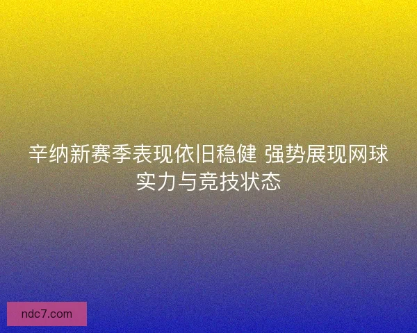 辛纳新赛季表现依旧稳健 强势展现网球实力与竞技状态